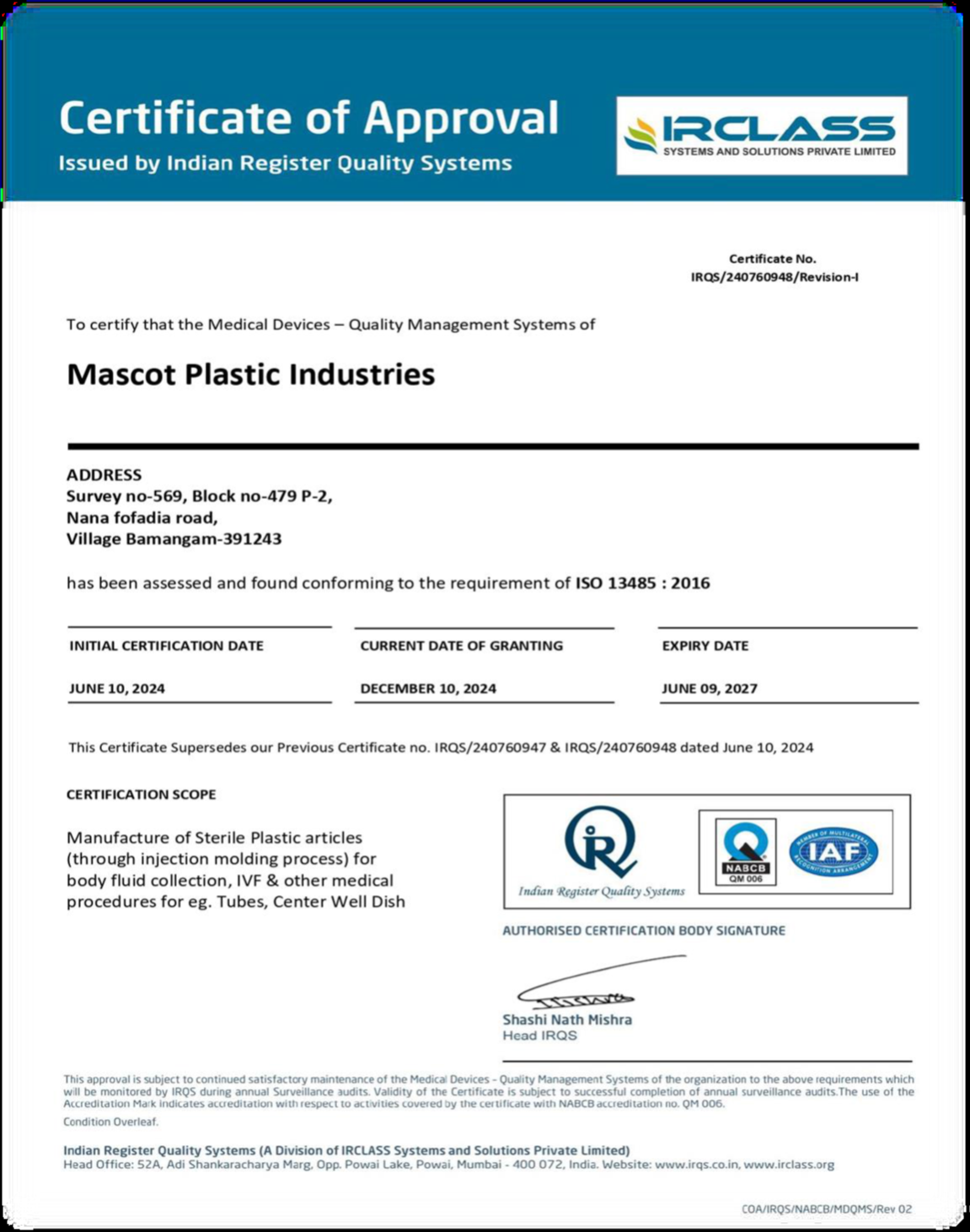 Mascot Plastic Industries